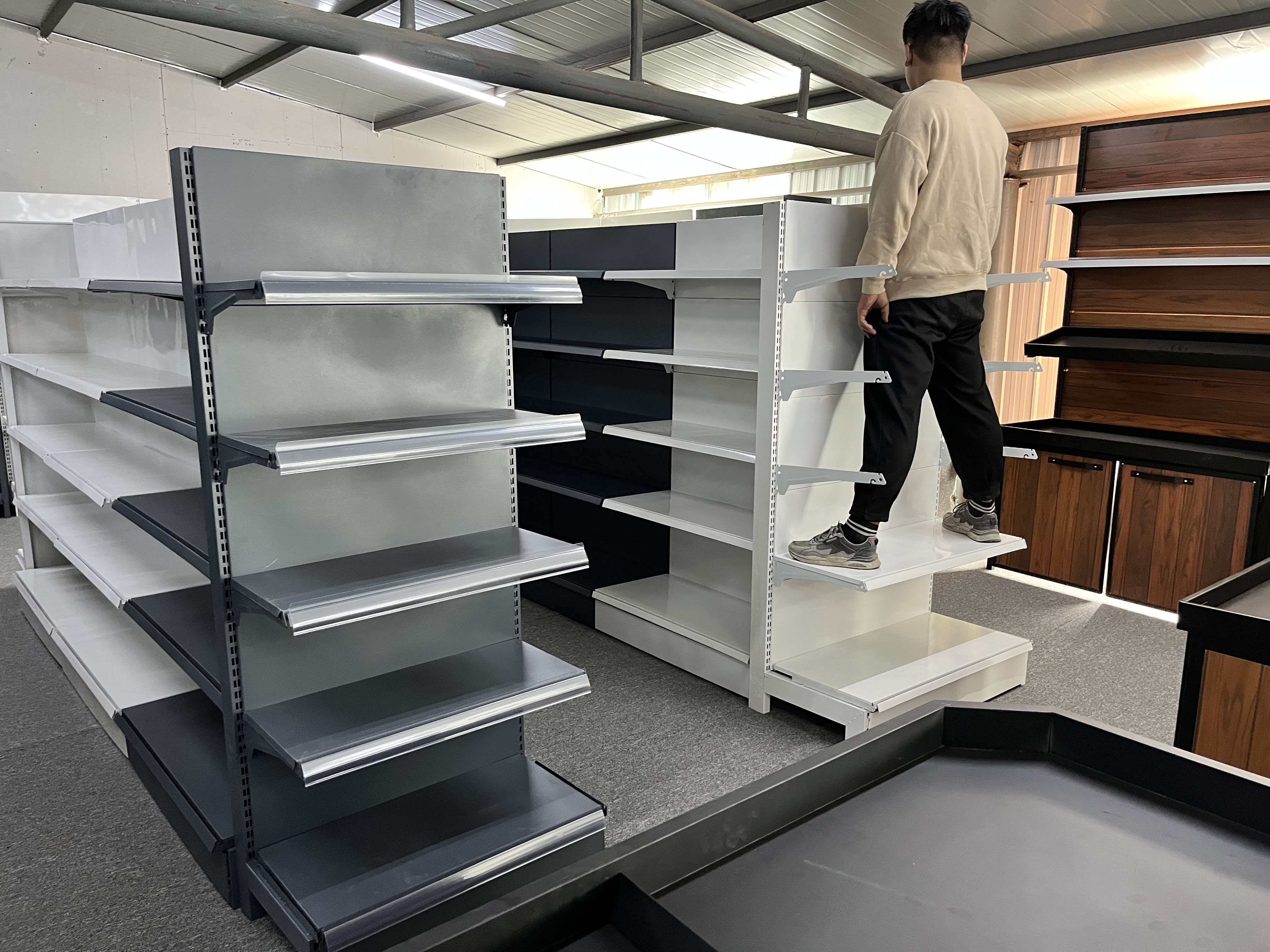 乌兰察布市零食货架文具店货架 - 方案